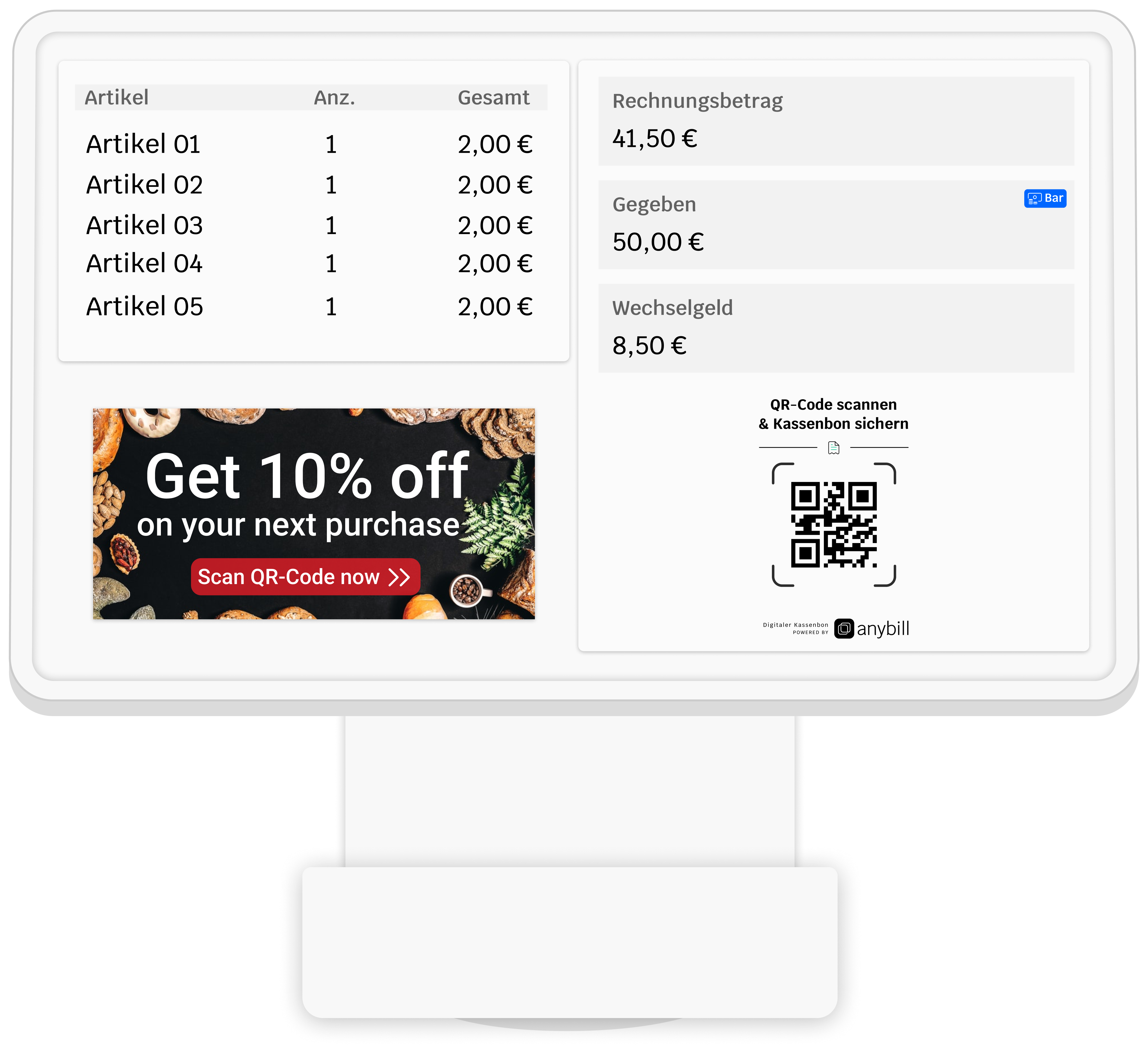 Customer Display - Anonymous User